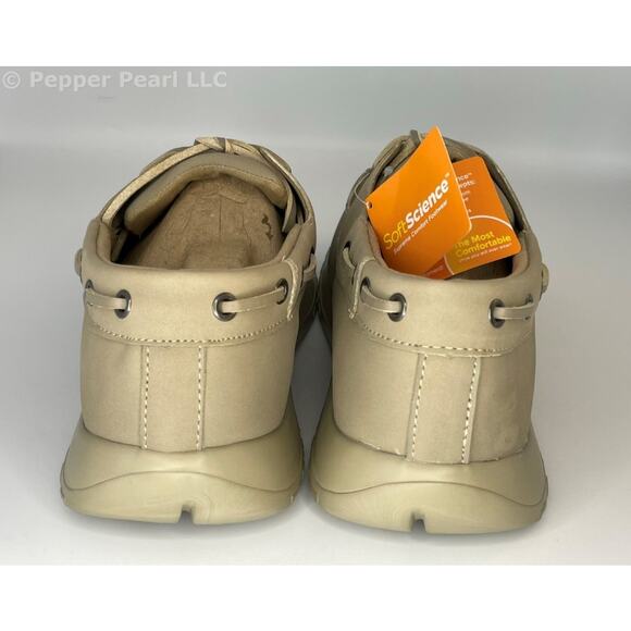 Deck Shoe Cruise Oiled Nubuck EVA Khaki Men's Size 8 Women's 10 Soft Science - Picture 6 of 9